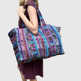 Oversized Corte Beach Tote | Handwoven Guatemalan Pool Bag