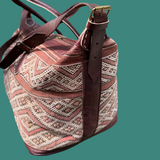 Kilim & Leather Weekender Bag