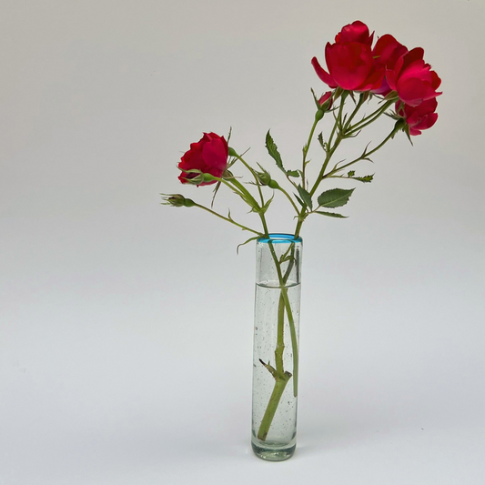 Handblown Tall Glass Vase