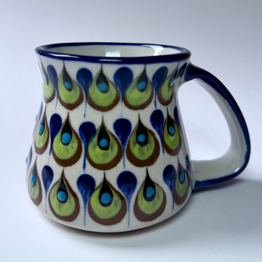 Palopo Jarro Mug (Blue Brown White) - 14 oz