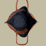 Kilim & Leather Weekender Bag