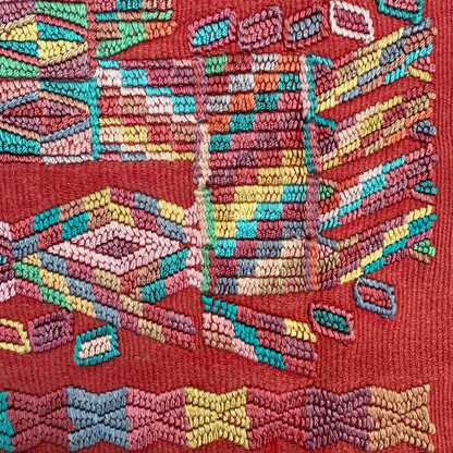 Framed Handwoven Textile (Walnut Frame)