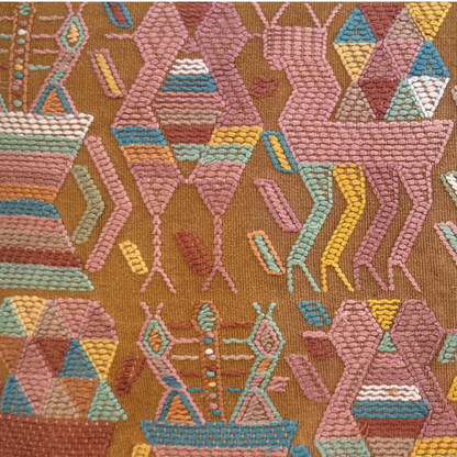 Huipil & Hemp Throw Pillow Cover