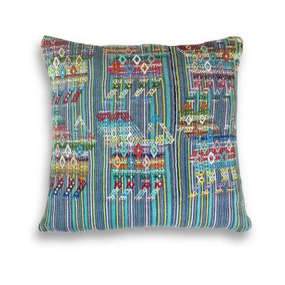 Huipil & Hemp Throw Pillow Cover