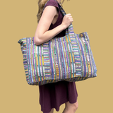 Oversized Corte Beach Tote | Handwoven Guatemalan Pool Bag
