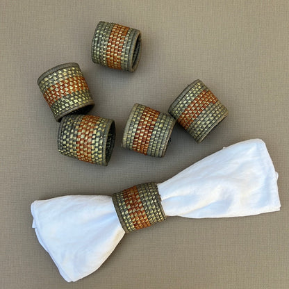 Handwoven Grass Napkin Rings