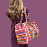 Oversized Corte Beach Tote | Handwoven Guatemalan Pool Bag