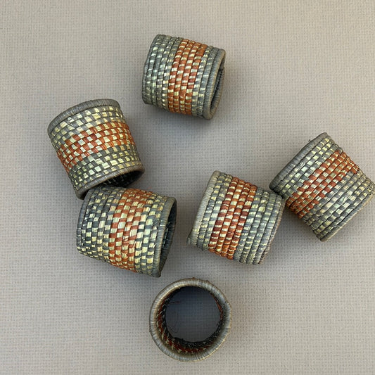 Handwoven Grass Napkin Rings