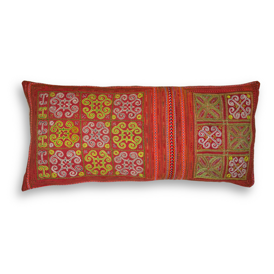 Hmong & Hemp Throw Pillow Cover