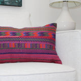 Huipil & Hemp Throw Pillow Cover
