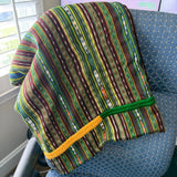 One-of-a-Kind Cotton Corte Blanket (Mazatenango)