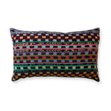 Embroidered Huipil & Handwoven Corte Throw Pillow Cover