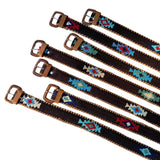 Chocolate Handwoven Guatemalan Whip-Stitched Belt
