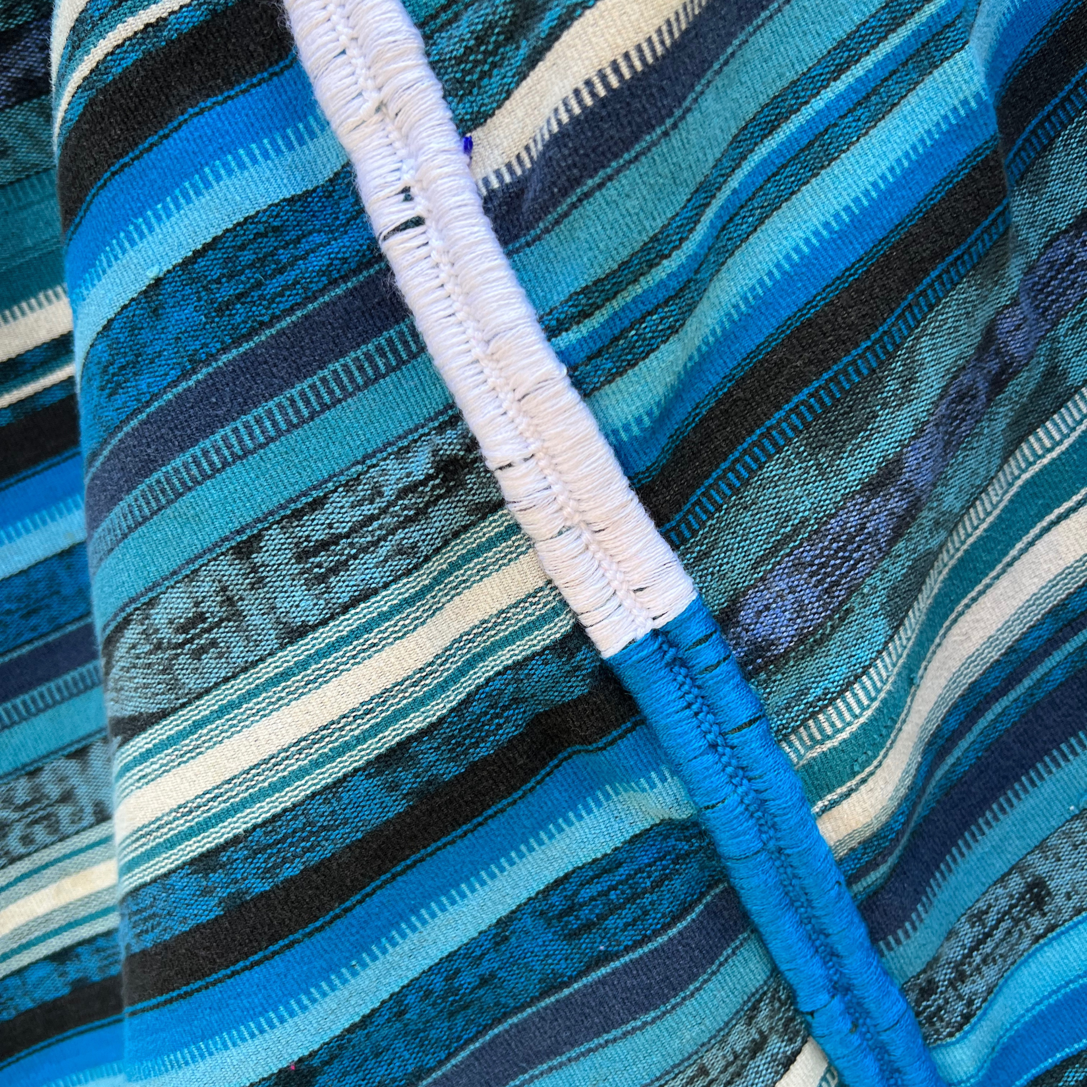 Colorful cotton handwoven blanket