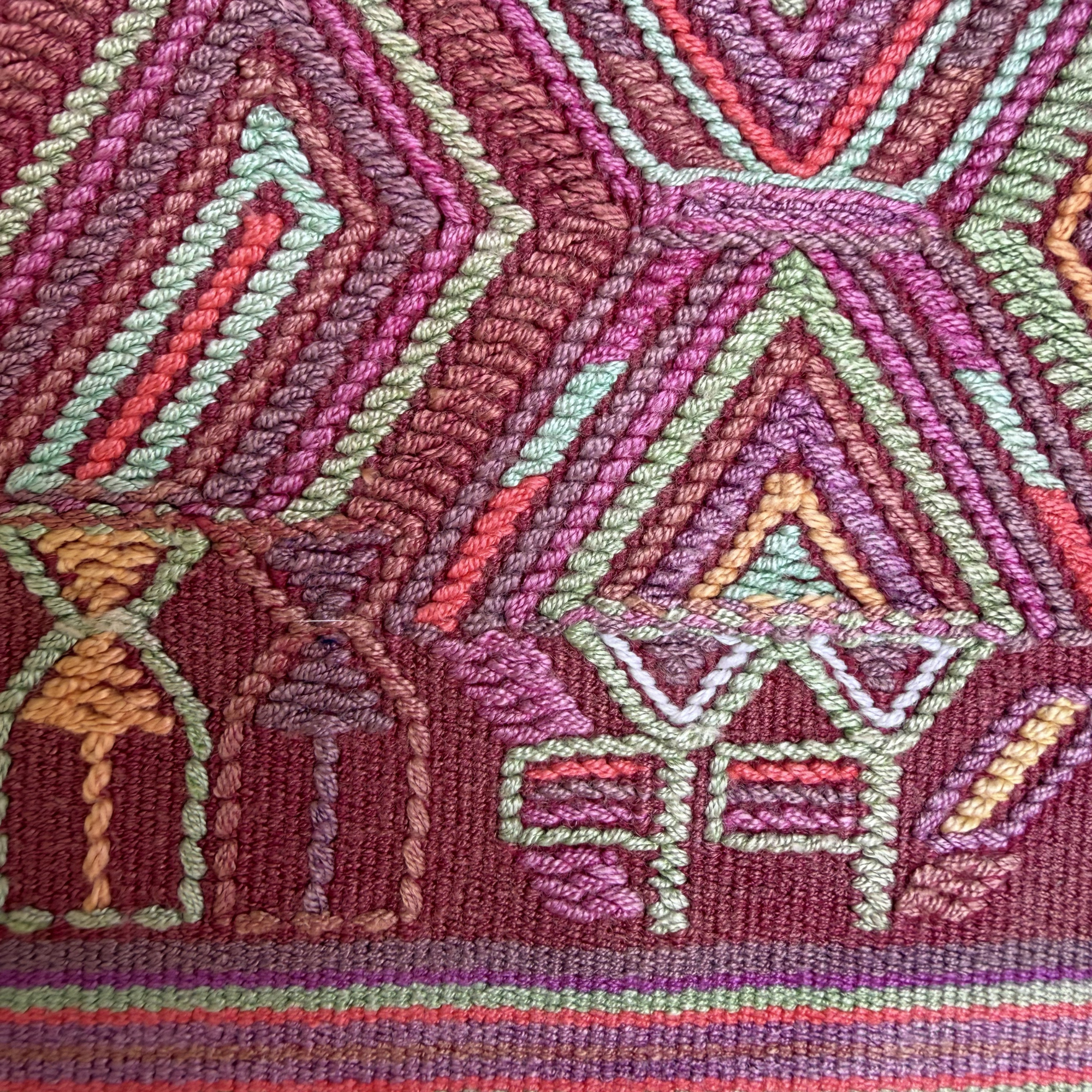 Framed Handwoven Textile (Natural Frame)