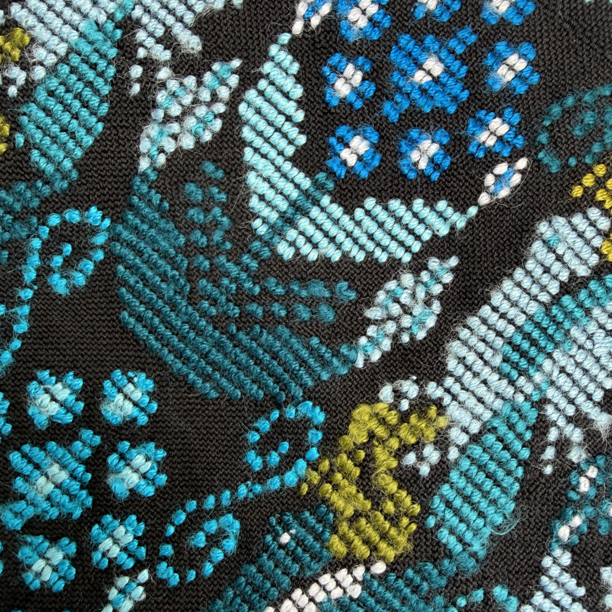 Framed Handwoven Textile (Black Frame)