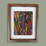Framed Handwoven Textile (Walnut Frame)