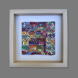 Framed Handwoven Textile (Natural Frame)
