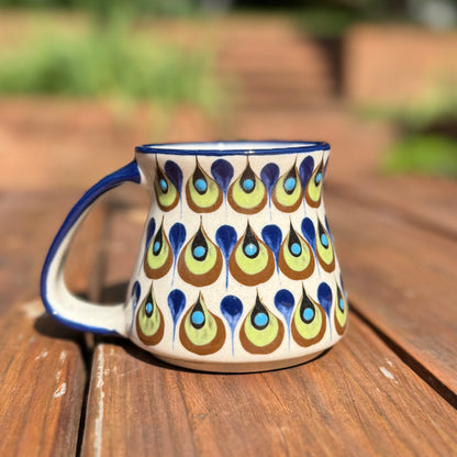 Palopo Jarro Mug (Blue Brown White) - 14 oz