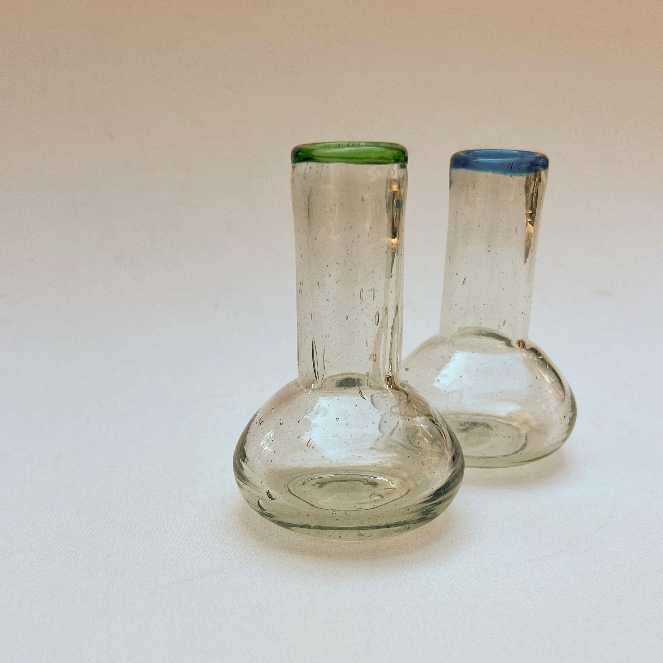 Handblown Glass Bud Vase (or Candleholder)