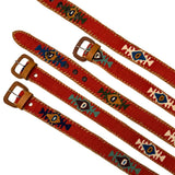 Red Handwoven Guatemalan Whip-Stitched Belt