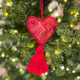 Handmade_Christmas_Ornament_-_Red_Pink Heart with Tassel