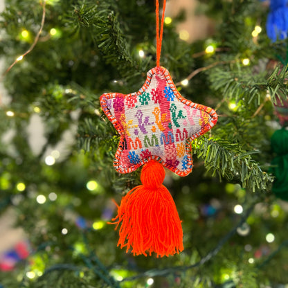 Handmade Christmas Ornament - Star with Tassel