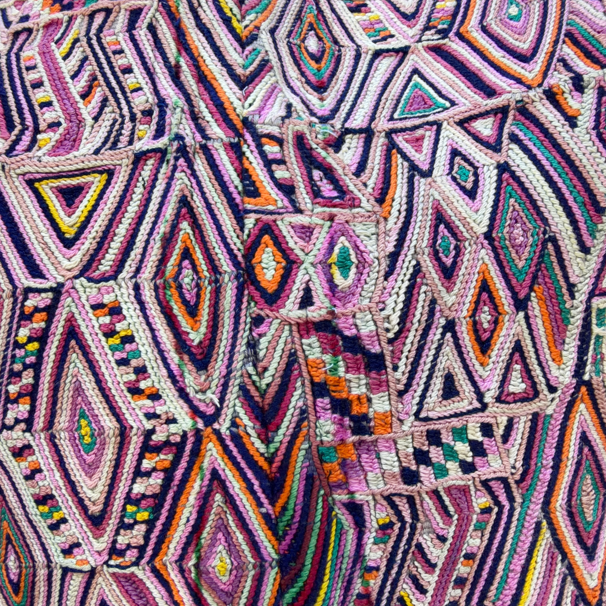 Huipil Bucket Bag - Handcrafted Vintage Mayan Textile & Leather Tote
