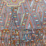 Huipil Bucket Bag - Handcrafted Vintage Mayan Textile & Leather Tote