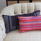 Embroidered Huipil & Handwoven Cotton Throw Pillow Cover