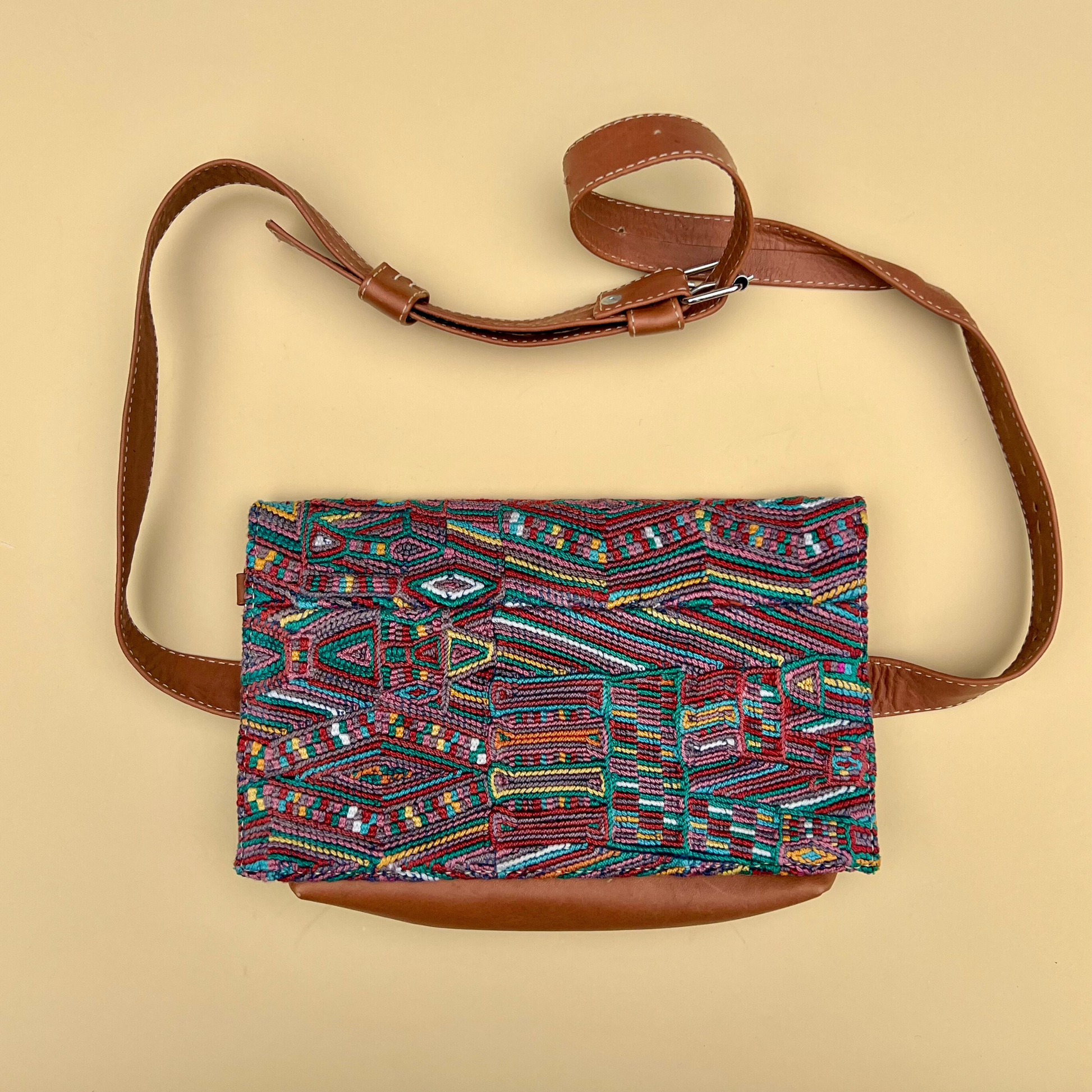 Handwoven Vintage Huipil Belt Bag