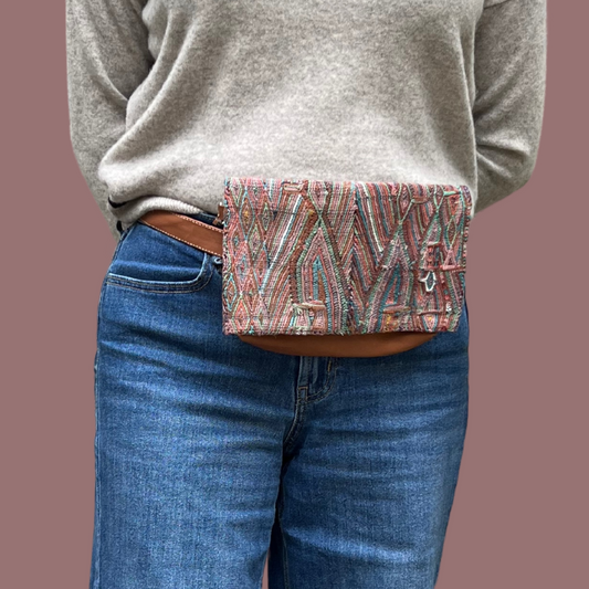 Handwoven Vintage Huipil Belt Bag 3
