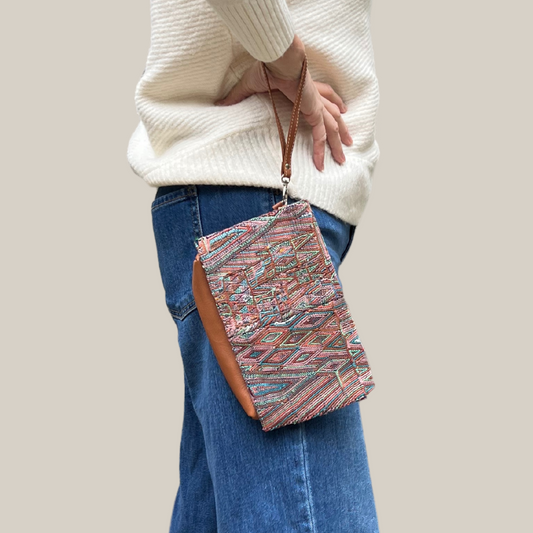 Handwoven Vintage Huipil Belt Bag 4
