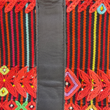Handwoven Vintage Huipil Leather Tote