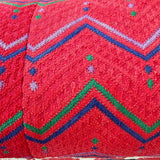 Embroidered Huipil & Handwoven Cotton Throw Pillow Cover