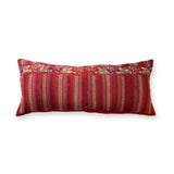 Embroidered Huipil & Handwoven Cotton Throw Pillow Cover
