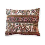 Embroidered Huipil & Handwoven Cotton Throw Pillow Cover