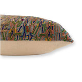 Embroidered Huipil & Handwoven Cotton Throw Pillow Cover