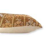 Embroidered Huipil & Handwoven Cotton Throw Pillow Cover