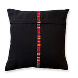 Embroidered Huipil & Handwoven Corte Throw Pillow Cover