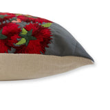 Embroidered Huipil & Handwoven Cotton Throw Pillow Cover