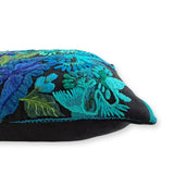 Embroidered Huipil & Handwoven Corte Throw Pillow Cover