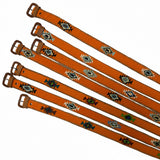 Bright Orange Handwoven Guatemalan Whip-Stitched Belt
