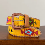 Gold Handwoven Guatemalan Whip-Stitched Belt (Copy)