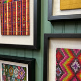 Framed Handwoven Textile (Black Frame)