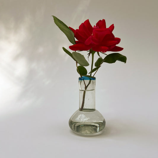 Handblown Glass Bud Vase (or Candleholder)