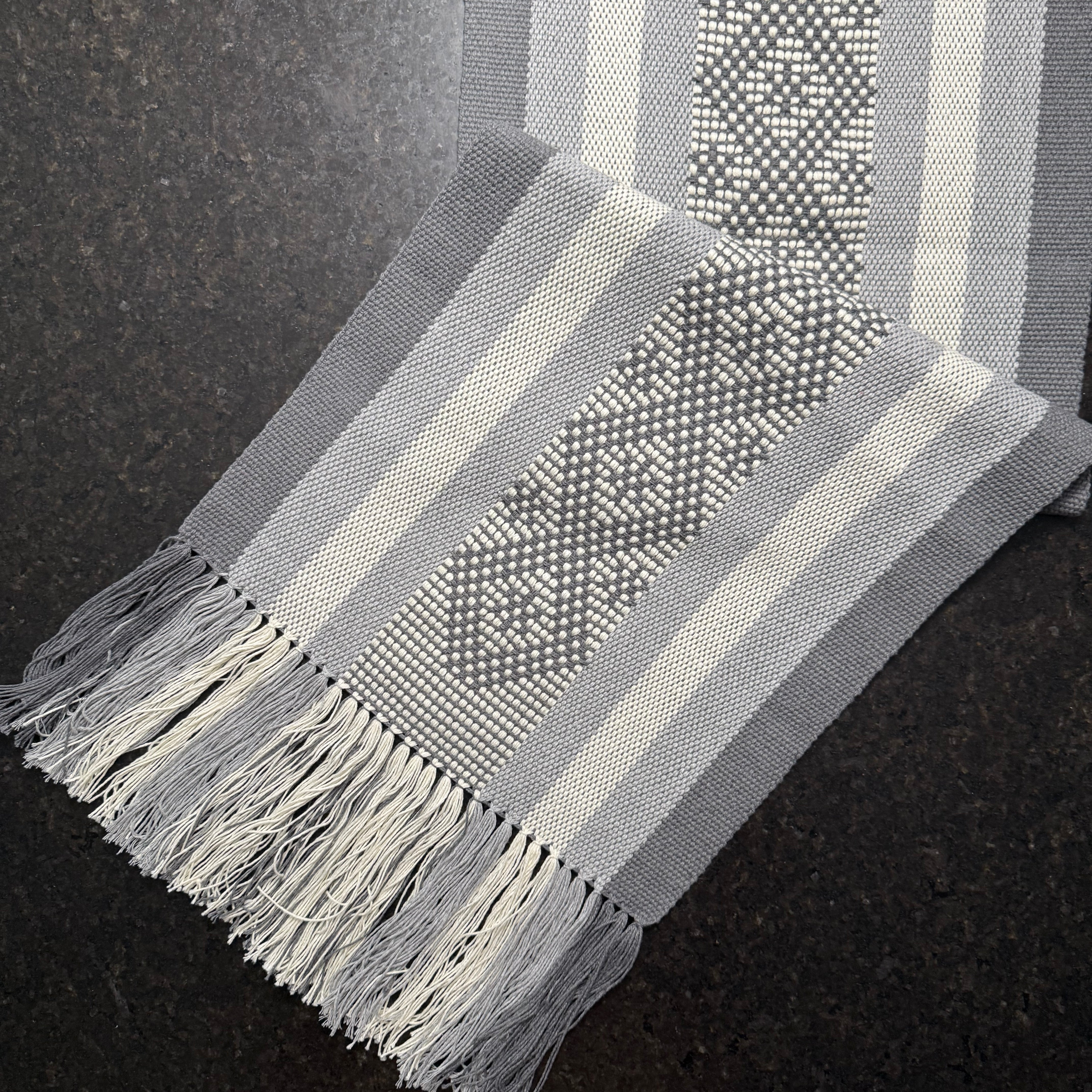 Handwoven Cotton Table Runner - Made in Oaxaca, Mexico