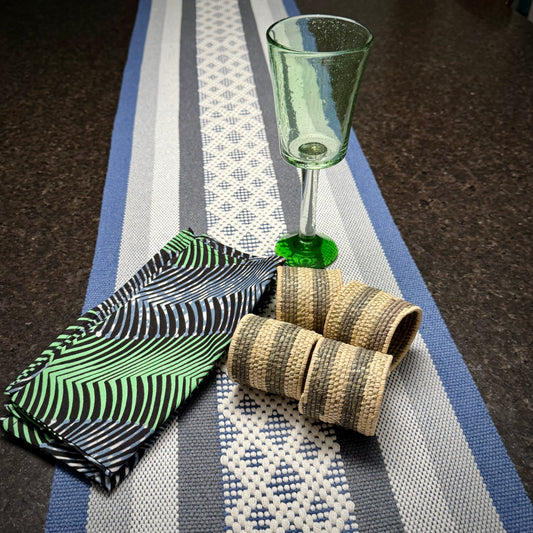 Handwoven Cotton Table Runner - Made in Oaxaca, Mexico