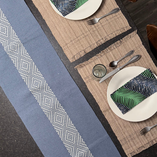Handwoven Cotton Table Runner - Made in Oaxaca, Mexico