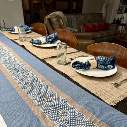 Handwoven Cotton Table Runner - Made in Oaxaca, Mexico